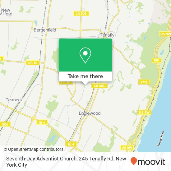 Mapa de Seventh-Day Adventist Church, 245 Tenafly Rd