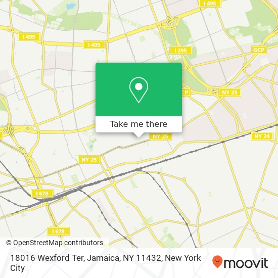 Mapa de 18016 Wexford Ter, Jamaica, NY 11432