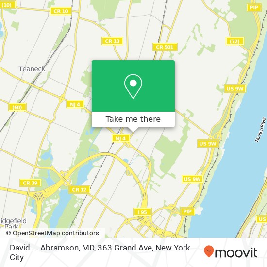 Mapa de David L. Abramson, MD, 363 Grand Ave