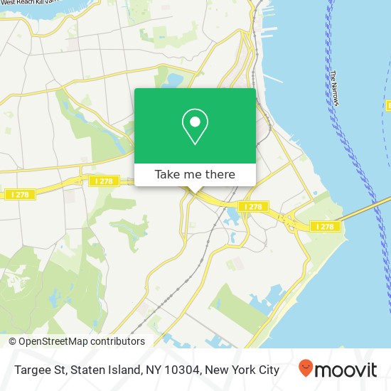 Mapa de Targee St, Staten Island, NY 10304