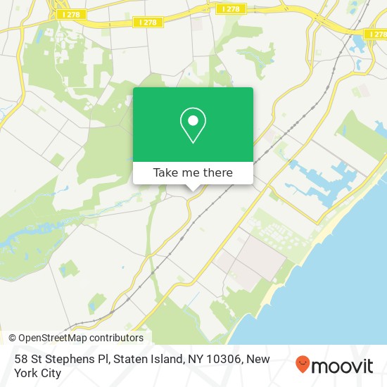 58 St Stephens Pl, Staten Island, NY 10306 map