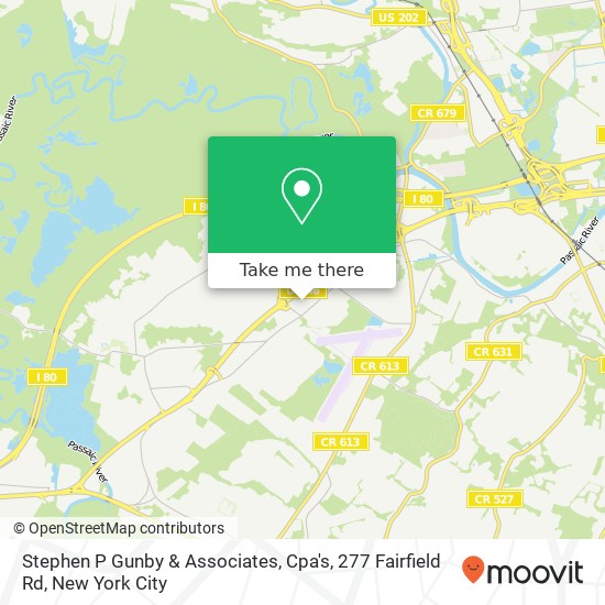 Mapa de Stephen P Gunby & Associates, Cpa's, 277 Fairfield Rd
