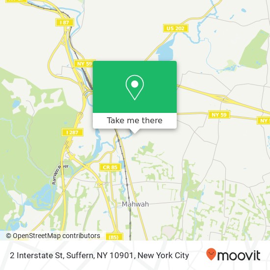 2 Interstate St, Suffern, NY 10901 map