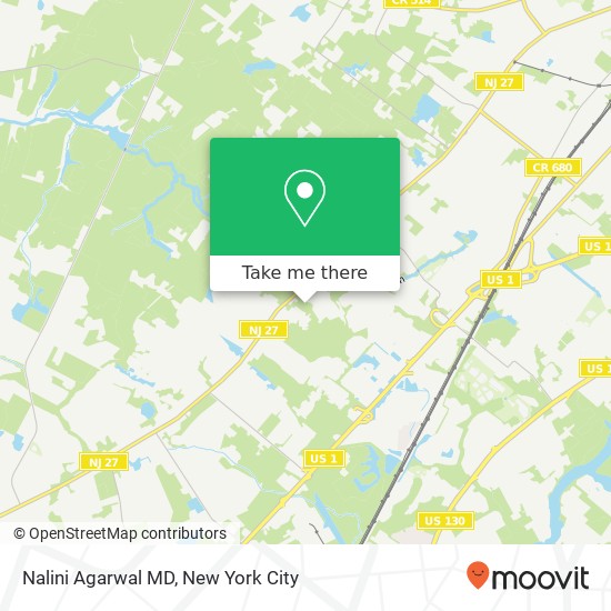 Mapa de Nalini Agarwal MD, 1555 Ruth Rd