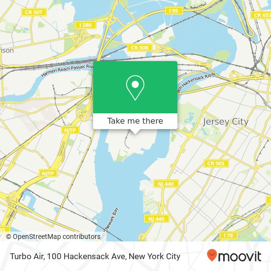 Mapa de Turbo Air, 100 Hackensack Ave