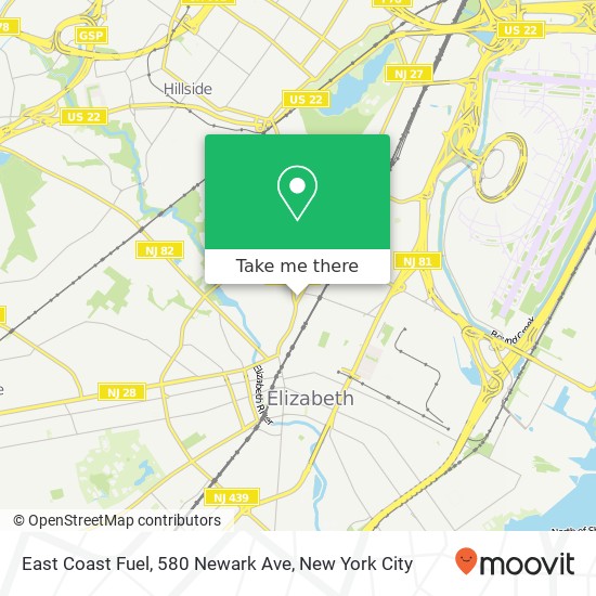 East Coast Fuel, 580 Newark Ave map