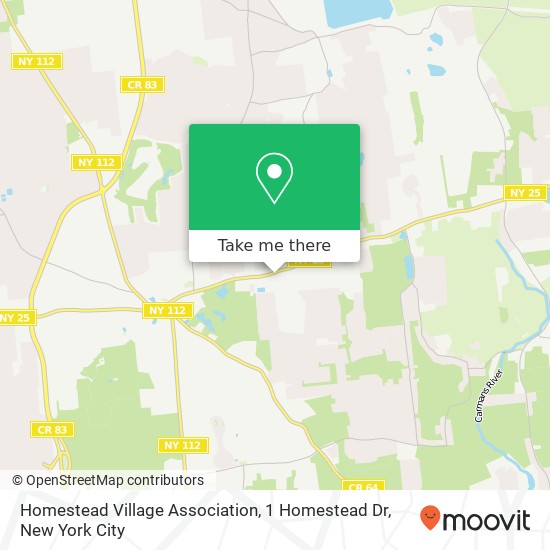 Homestead Village Association, 1 Homestead Dr map