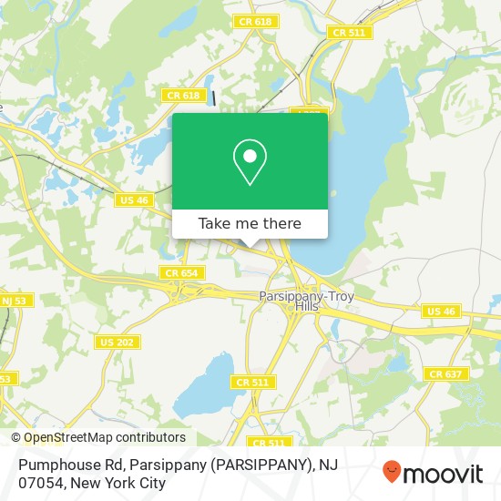 Mapa de Pumphouse Rd, Parsippany (PARSIPPANY), NJ 07054