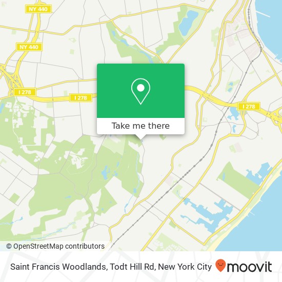 Mapa de Saint Francis Woodlands, Todt Hill Rd