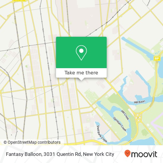 Fantasy Balloon, 3031 Quentin Rd map