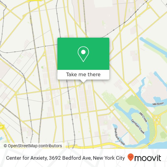 Center for Anxiety, 3692 Bedford Ave map