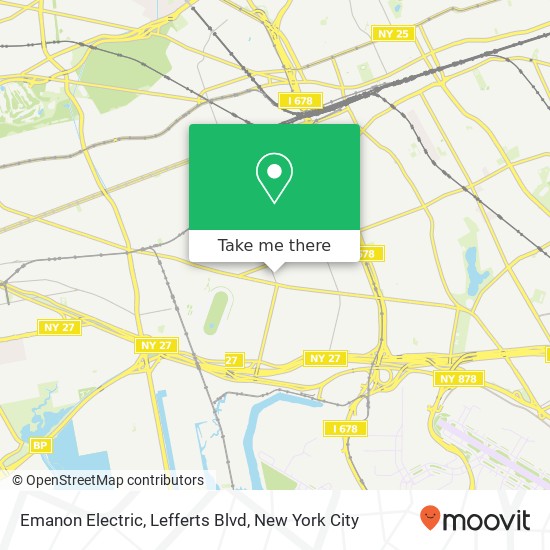 Emanon Electric, Lefferts Blvd map