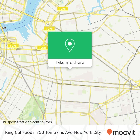King Cut Foods, 350 Tompkins Ave map
