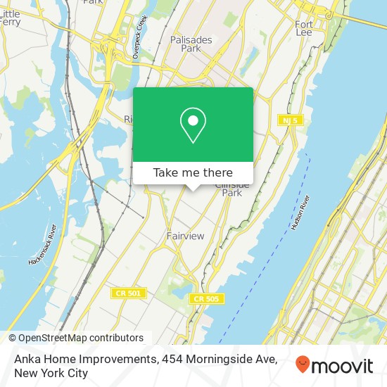 Mapa de Anka Home Improvements, 454 Morningside Ave