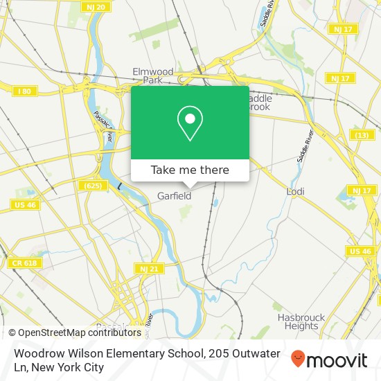 Woodrow Wilson Elementary School, 205 Outwater Ln map