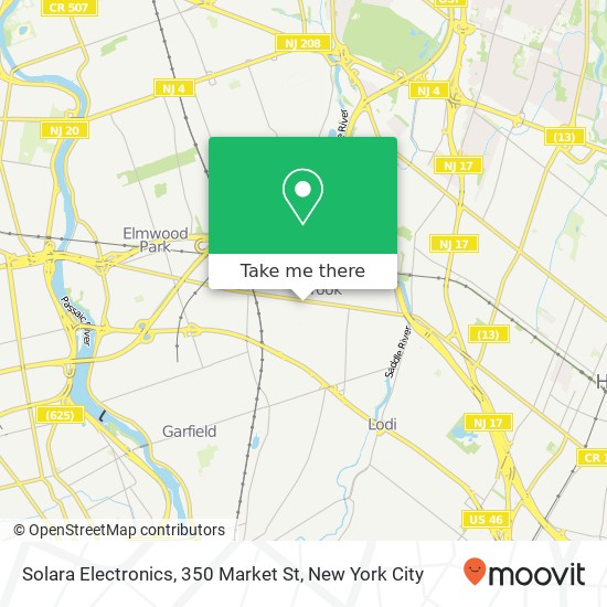 Mapa de Solara Electronics, 350 Market St