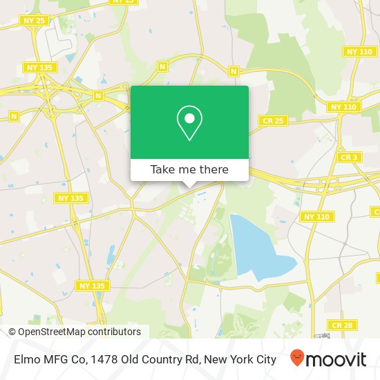 Mapa de Elmo MFG Co, 1478 Old Country Rd