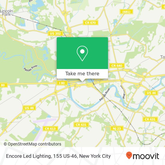 Mapa de Encore Led Lighting, 155 US-46