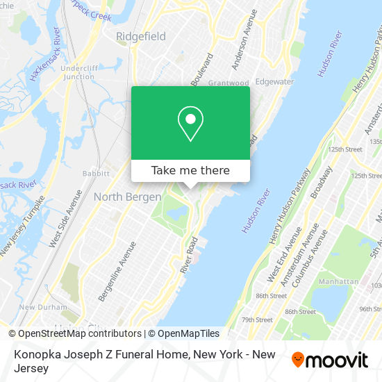 Mapa de Konopka Joseph Z Funeral Home
