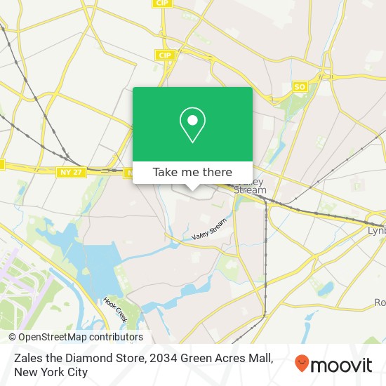 Mapa de Zales the Diamond Store, 2034 Green Acres Mall