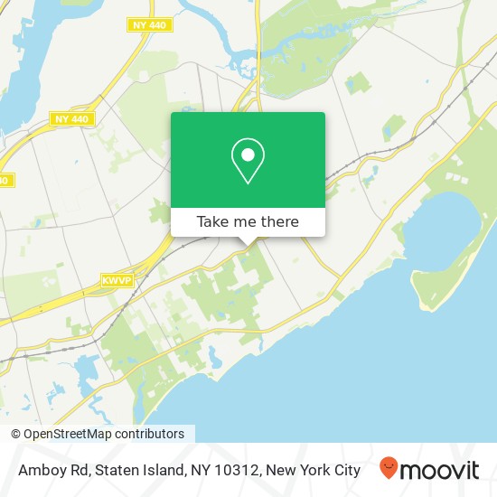 Mapa de Amboy Rd, Staten Island, NY 10312