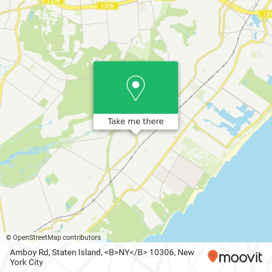 Mapa de Amboy Rd, Staten Island, <B>NY< / B> 10306
