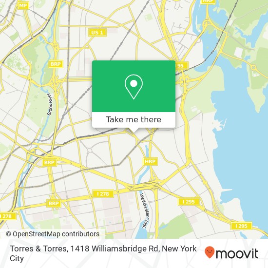 Torres & Torres, 1418 Williamsbridge Rd map