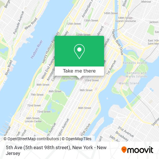 Mapa de 5th Ave (5th east 98th street)