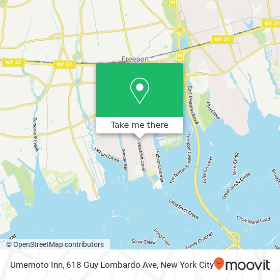 Umemoto Inn, 618 Guy Lombardo Ave map
