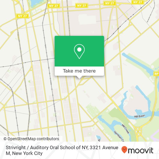 Mapa de Strivright / Auditory Oral School of NY, 3321 Avenue M