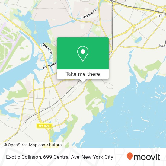 Mapa de Exotic Collision, 699 Central Ave