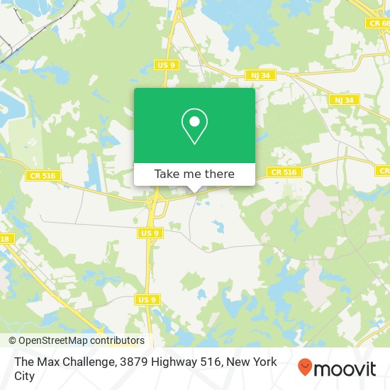 The Max Challenge, 3879 Highway 516 map