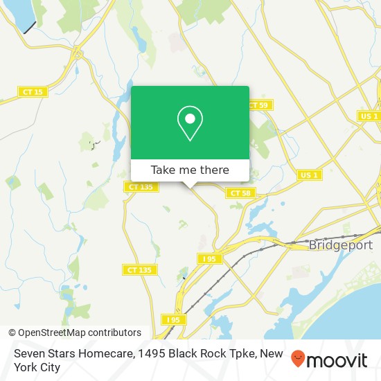 Seven Stars Homecare, 1495 Black Rock Tpke map