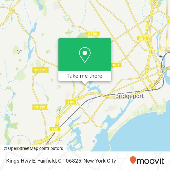Mapa de Kings Hwy E, Fairfield, CT 06825