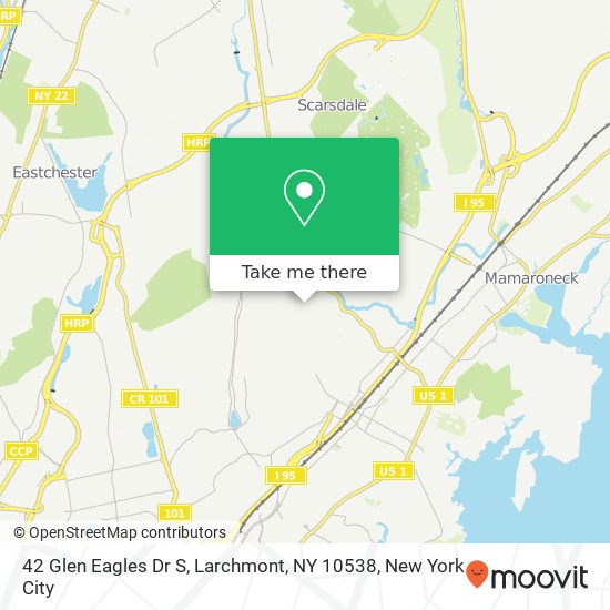 42 Glen Eagles Dr S, Larchmont, NY 10538 map