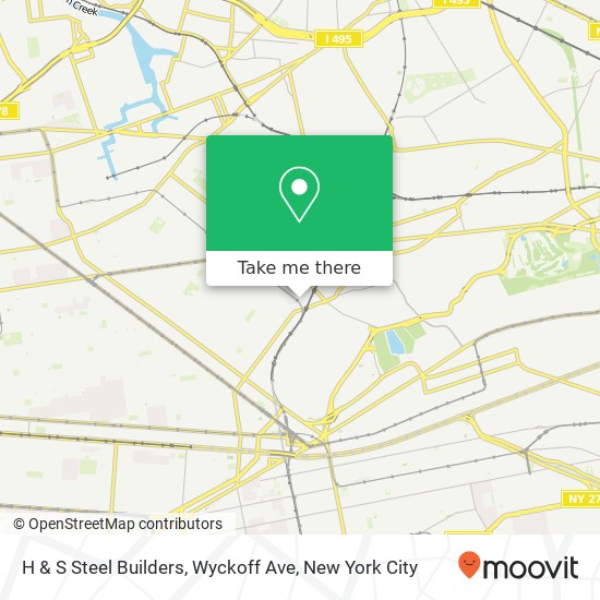 H & S Steel Builders, Wyckoff Ave map