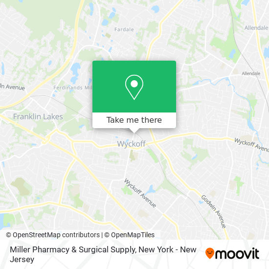 Miller Pharmacy & Surgical Supply map