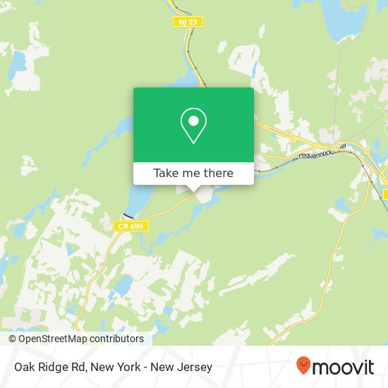 Mapa de Oak Ridge Rd, Oak Ridge, NJ 07438