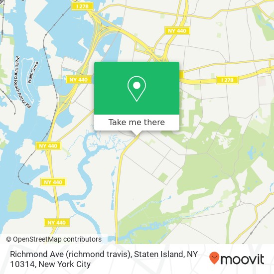 Richmond Ave (richmond travis), Staten Island, NY 10314 map