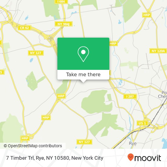 Mapa de 7 Timber Trl, Rye, NY 10580
