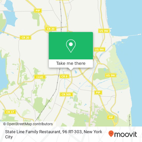 Mapa de State Line Family Restaurant, 96 RT-303