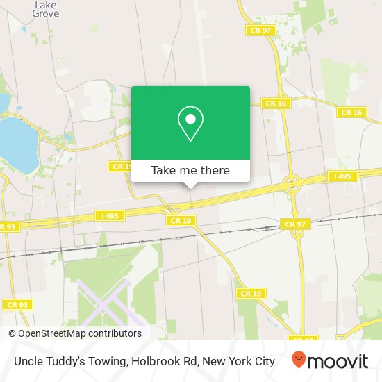 Uncle Tuddy's Towing, Holbrook Rd map