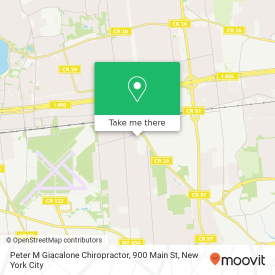 Mapa de Peter M Giacalone Chiropractor, 900 Main St