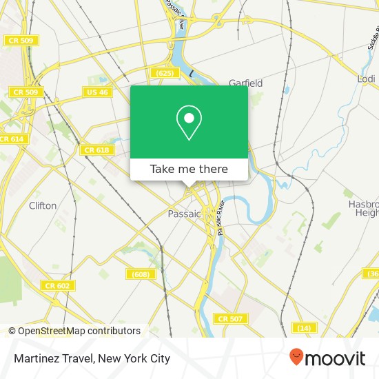 Martinez Travel map