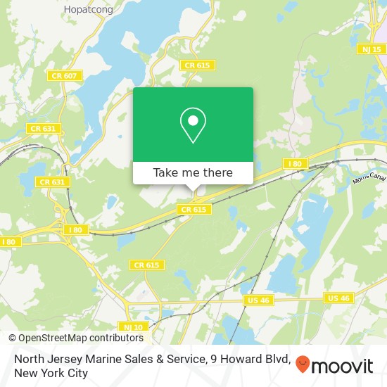 Mapa de North Jersey Marine Sales & Service, 9 Howard Blvd