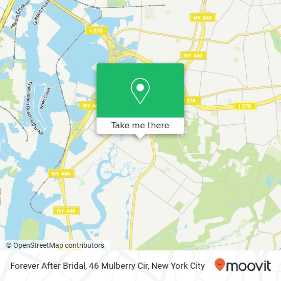 Mapa de Forever After Bridal, 46 Mulberry Cir