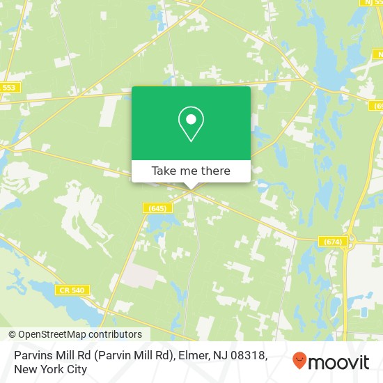 Parvins Mill Rd (Parvin Mill Rd), Elmer, NJ 08318 map