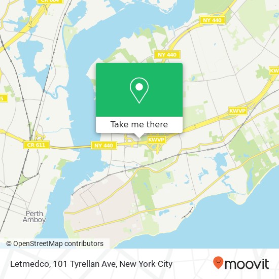 Mapa de Letmedco, 101 Tyrellan Ave
