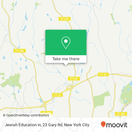 Jewish Education in, 23 Gary Rd map