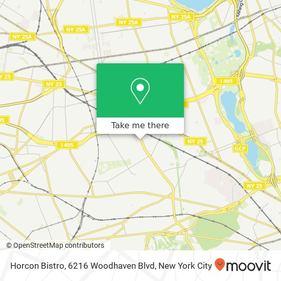 Horcon Bistro, 6216 Woodhaven Blvd map